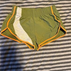 Urban Outfitters Olive and Orange Athletic Shorts